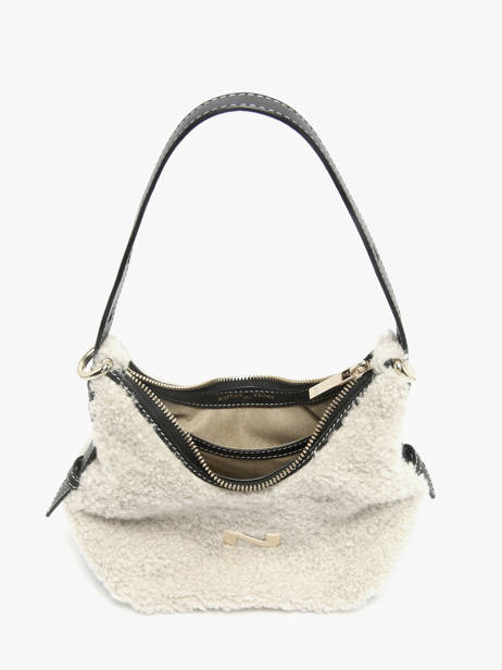 Cross Body Tas Sam Shearling En Leder Nathan baume Beige vogue S ander zicht 3
